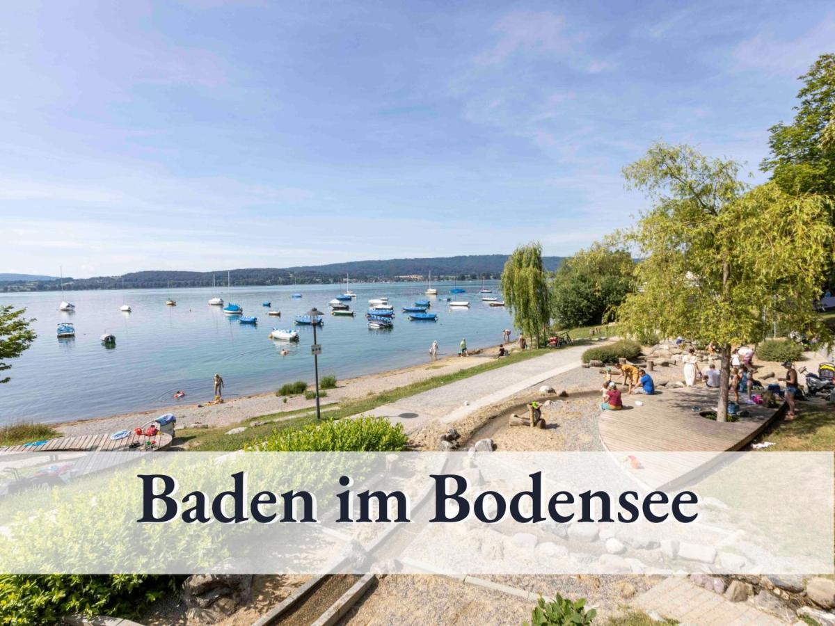 Grosse Moderne Ferienwohnung In Bester Bodenseelage L 1 Minute Zum Bodensee L 3 Zimmer L Vollausgestattete Kueche L Sonnenbalkon L Wlan L Willkommen Im Apartment Mettnau رادولفزيل ام بوندنز المظهر الخارجي الصورة